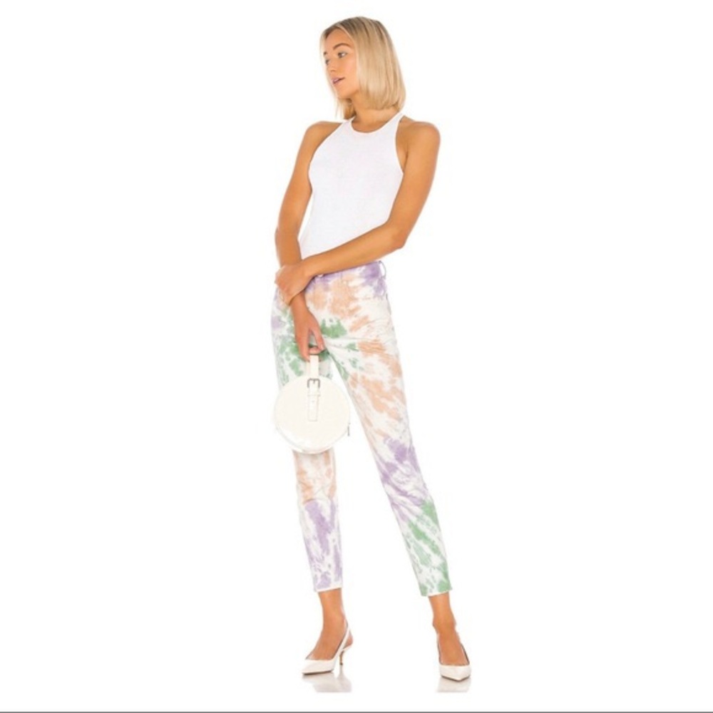 PERFECT MARDI GRAS JEANS NWT grlfrnd karolina sugar magnolia jeans tie dye